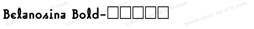 Belanosina Bold字体转换